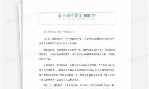 这一次我选择了坚守作文_这一次我选择了坚守作文600字